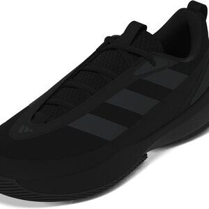 Unisex Tennis Sneakers Rubber Sole Lace-up Mesh Leather Court Shoes